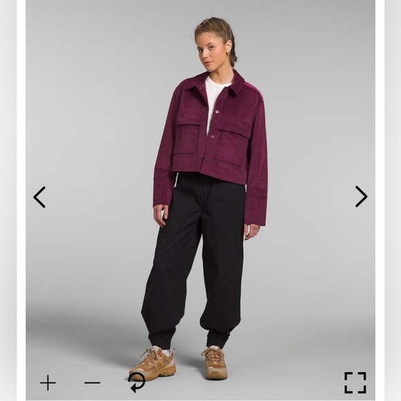 The North Face Jackets & Blazers - NWT The North Face Women’s Utility Cord Shacket L color Boysenberry Corduroy F11